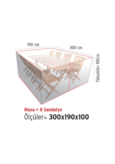 Homaks Mobilya Koruma Örtüsü 300X190 H 100