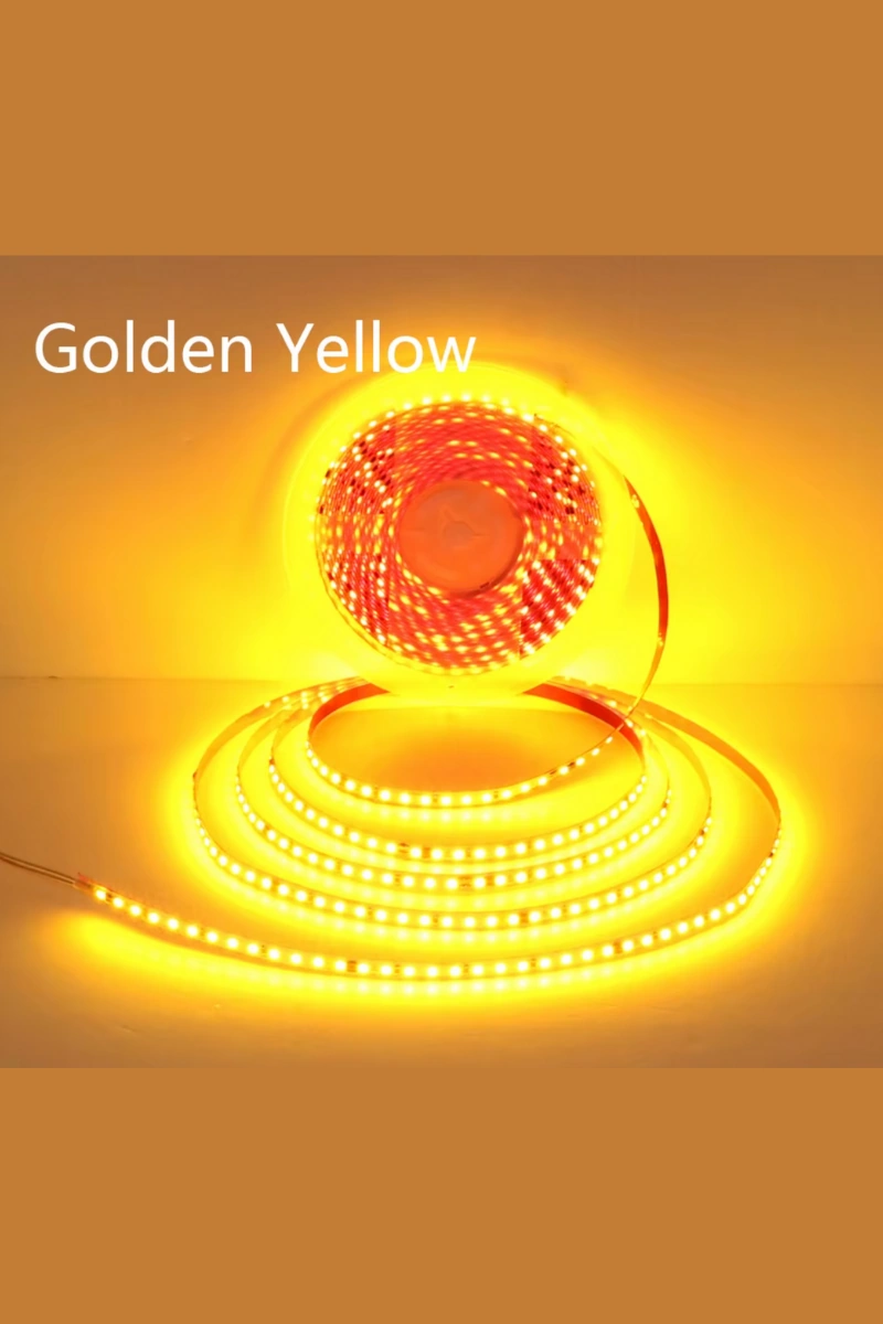220 Volt Şerit Led Dim Edilebilir 10 Cm De Bir Kesilebilir Sarı Amber Ip65 Şerit Led 5 Metre