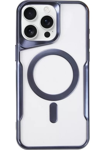 Newface  Apple  Uyumlu iPhone 14 Pro Max Kılıf Boyi Magsafe Silikon Kapak - Lacivert