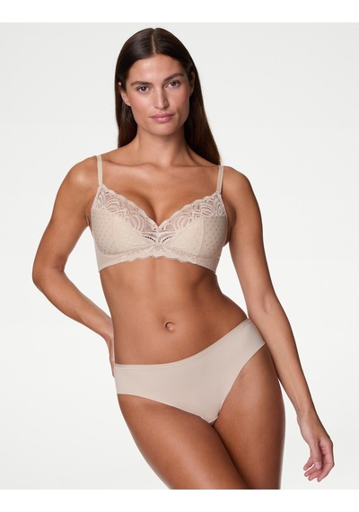 Marks & Spencer Amelia Dantelli Balensiz Full Cup Sütyen T33007016 Bej