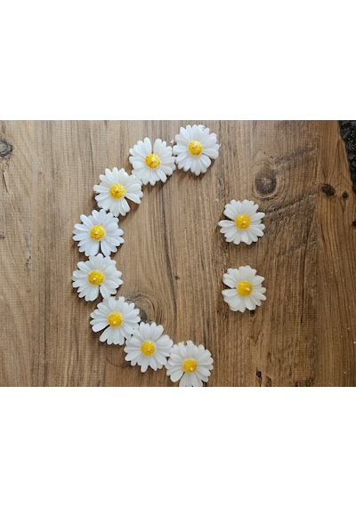Bernami Vazo Pinterest Suda Yüzen Hediyelik Kokulu Papatya Mum - 1 Adet Diğer