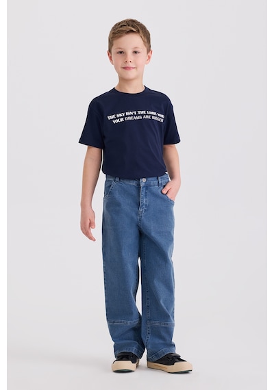 Panço Erkek Çocuk İndigo Pantolon Mavi