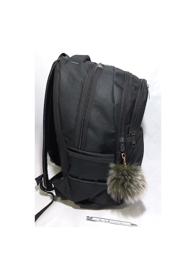 Rowan Unısex Siyah Okul Sırt Çantası 44*34*22 Cm