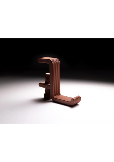 Gees Global 3d Baskı Masa Kenarı Kulaklık Askısı Çizgili Kulaklık Tutucu Sıkıştırmalı Kulaklık Askısı 10-40 Mm - Bakır Gbzs
