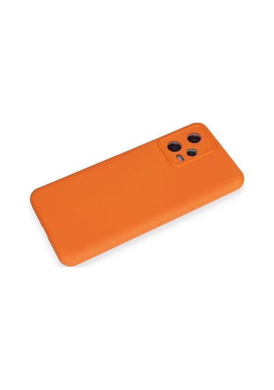 Xiaomi Redmi Note 12 5g Uyumlu Kılıf Nano İçi Kadife Silikon - Turuncu