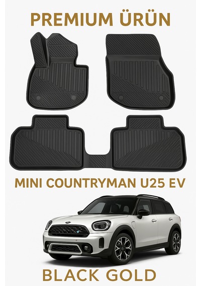 Mini Countryman U25 Ev 2024 Uyumlu 3d Oto Paspas Premium