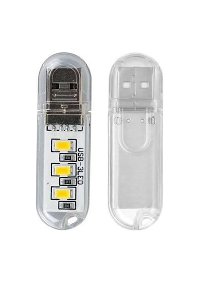 Powermaster Pm-34390 Flash Bellek Görünümlü Taşınabilir 3 Led Beyaz Işık Usb Gece Lambası Diğer