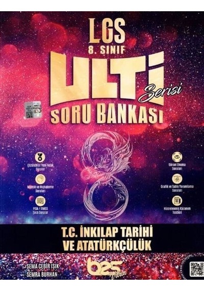 2022 8.Sınıf LGS T.C. İnkılap Tarihi ve Atatürkçülük Ulti Serisi Soru Bankası -  BES Yayınları