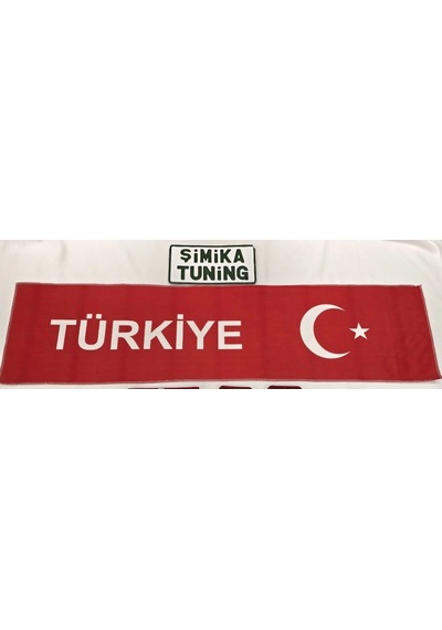 Ayyıldız Türkiye Kırmızı Otomobil Torpido Havlusu Göğüs Halısı