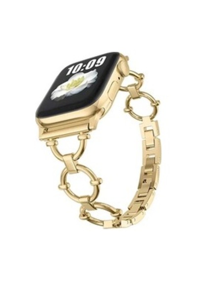 Apple Watch Uyumlu 38mm Krd-56 Metal Kordon - Gold