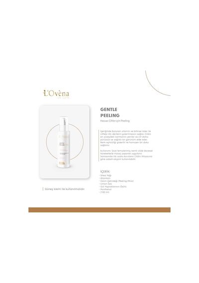 Lovena De Paris Gentle Hassas ve Kuru Ciltler İçin Yüz Peeling 100 ML