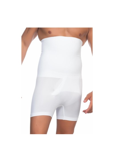 Moon Wear Beyaz Mı Emay E1005 Erkek Yüksek Bel Double Boxer Korse Beyaz