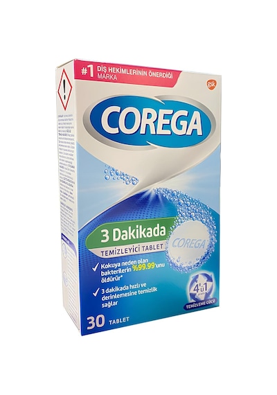 Corega Bio Diş Temizleme 30 Tablet