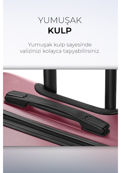 Polo&sky Spring Model Gül Kurusu Kabin Boy Valiz Bavul Gülkurusu