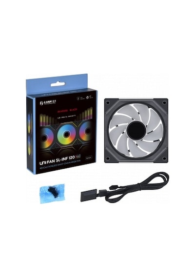 Lıan Lı Reverse Unı Fan Sl-ınfınıty 120-1 Siyah Kasa Fanı