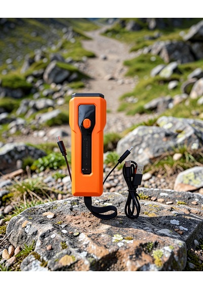 Su Geçirmez Bisiklet Işığı 5000 Mah Powerbankli Uczzz828fenerpowerbank-1 Çok Renkli