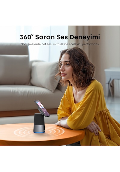 Anker Ankerwork S600 Speakerphone Siyah A3319 15w Kablosuz Şarj