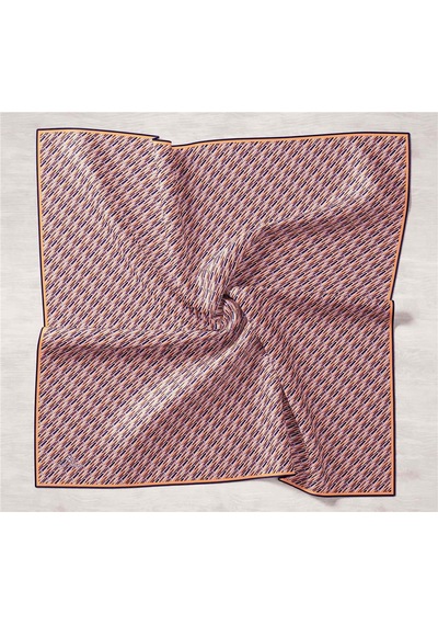 Silk Home Twill İpek Eşarp 11454-53 Lacivert, Turuncu, Mor, Acı Kahve