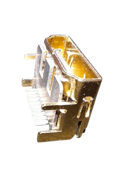 5 Adet - 19 Pin Hdmı Dişi Arayüz Tabanı Altın Kaplama Pcb Montajı İçin 90 Derece