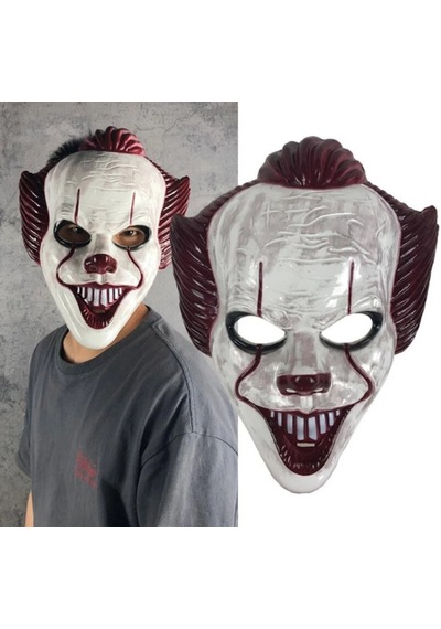 Plastik Joker Maskesi Killer Palyaço Maskesi Renkli