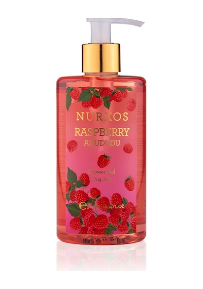 Nurxos 9888 Raspberry Ahududu Hediyelik Kutulu 3'lü Set Vücut Spreyi & Losyon & Duş Jeli