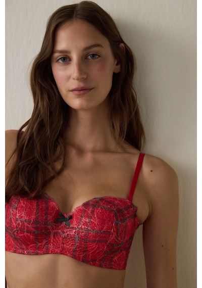 Penti Kırmızı Lotus Lace Sütyen