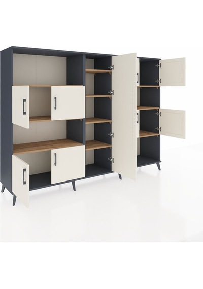 Hyperion Dolap 10 Raflı 9 Kapaklı 220x44x163 Antrasit-aytaşı/çam Aytası/atlas Çam - Antrasıt Hyperion Dolap 10 Raflı 9 Kapaklı 220x44x163 Antrasit-aytaşı/çam Aytası/atlas Çam - Antrasıt
