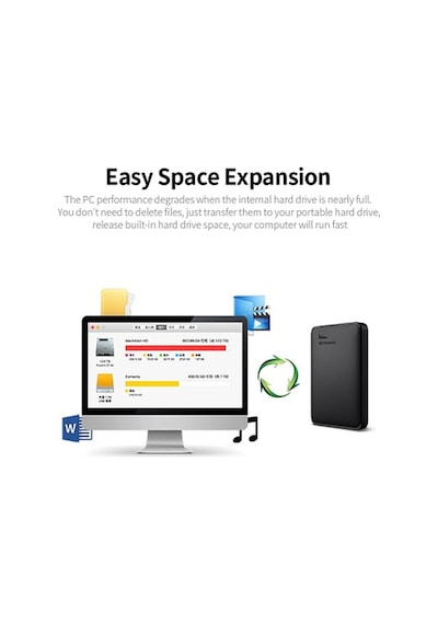 Wd Elements 2.5 İnç Mobil Hdd 500g Usb 3.0 Yüksek Hızlı Mobil Sabit Disk Taşınabilir Darbeye Dayanıklı Harici Sabit Disk Wdbuzg5000abk