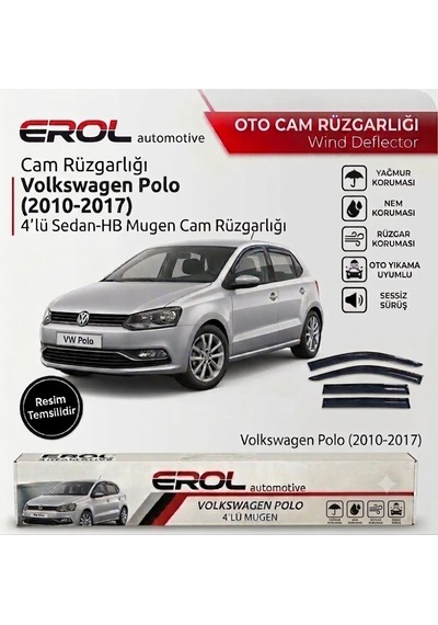 Volkswagen Polo 2010-2017 4'lü Sedan Mugen Cam Rüzgarlığı
