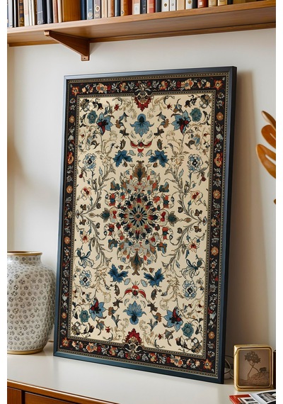 Premium Osmanlı Antik Çiçek Desenli Çerçeveli Tablo - Lüks Ramazan Serisi Geleneksel Duvar Dekoru Siyah Premium Osmanlı Antik Çiçek Desenli Çerçeveli Tablo - Lüks Ramazan Serisi Geleneksel Duvar Dekoru Siyah