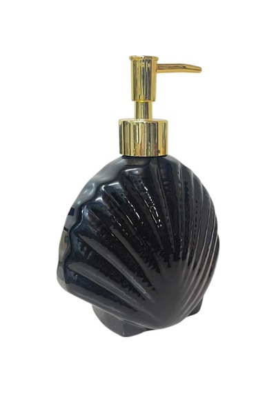 Stoneware Sıvı Sabunluk İstiridye Siyah 40266