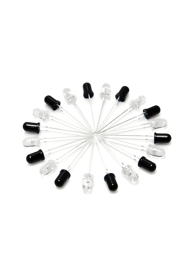 5mm Kızılötesi Alıcı Verici Led Set 940nm - 10 Ar Adet
