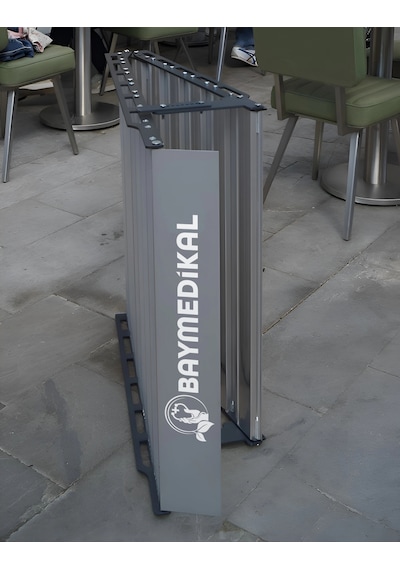 Engelli Rampası Katlanır, Portatif, Kaymaz Yüzeyli, Yüksek Taşıma Kapasiteli 180x90cm