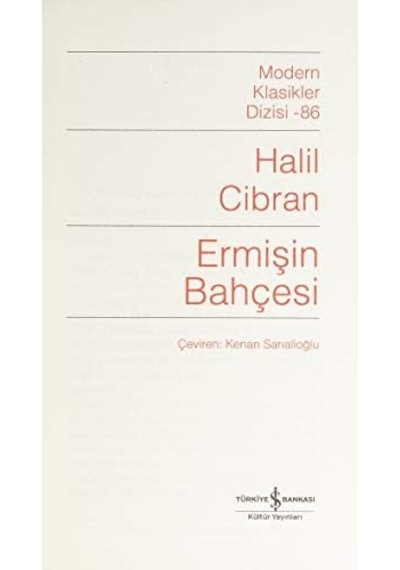 Ermişin Bahçesi: Modern Klasikler Dizisi -86