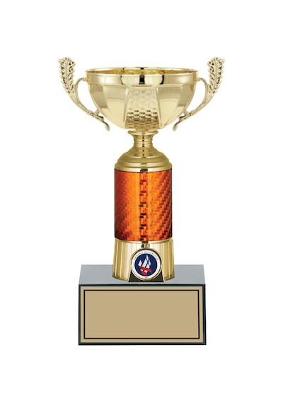 Odak Kupa - Small Kupalar - S-058 C - 23 Cm Altın - Beyaz
