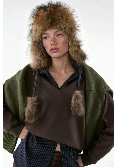 Hiccup Yumuşak Dokulu Sweatshirt Kahverengi