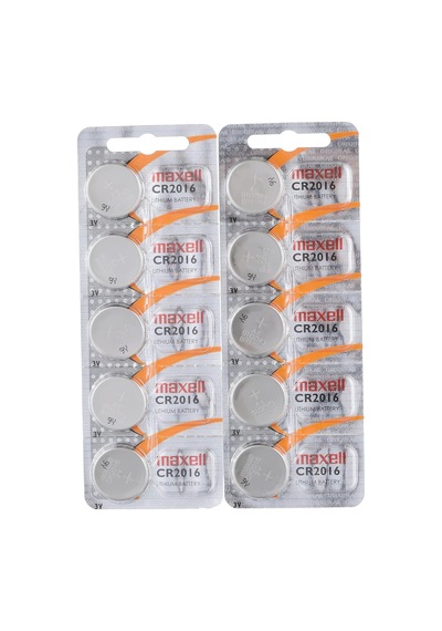 Maxell 10 Adet Cr2016 Pil Lityum Düğme Pil 3v Pil 2 X 5'li Paket Düğme Pil