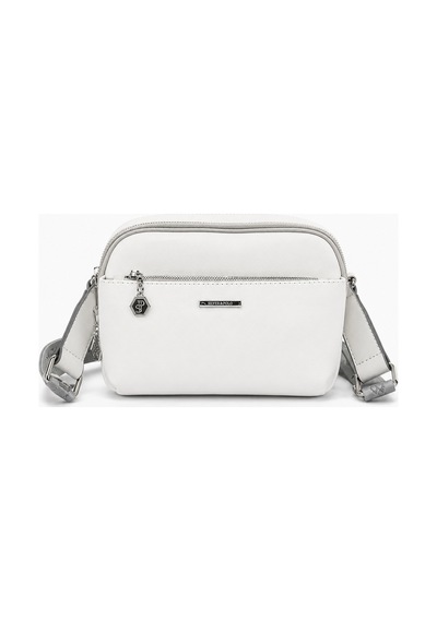 Silver & Polo Silver Polo Çapraz Askılı Kadın Çanta Beyaz.gri 1162