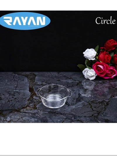 Circle Tekli Yuvarlak Cam Kahvaltılık Royaleks-81474 Standart