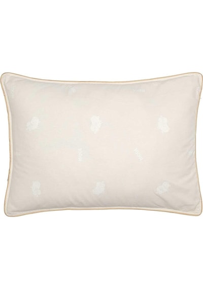 %100 Doğal Yün Saten Biyeli Yastık Beyaz-50X70Cm