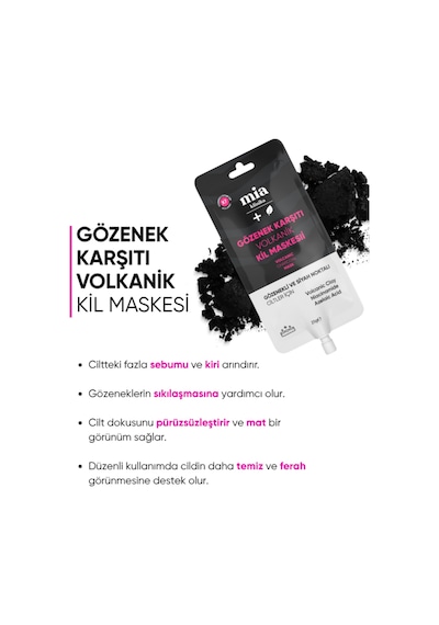 Mia Klinika Gözenek Karşıtı Volkanik Kil Maskesi 25 G