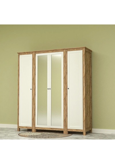 Milens 4 Kapılı Gardrop Mdf Antrasit Milens 4 Kapılı Gardrop Mdf Antrasit