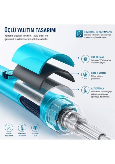 Bakon Bk609s 90w Ayarlı Analog Kalem Havya
