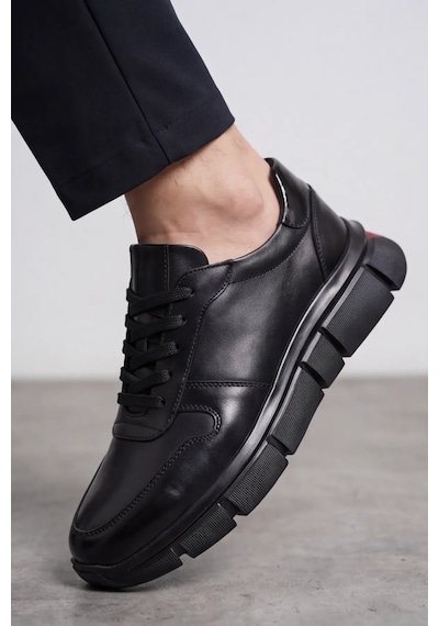 Monolithduo - Hakiki Deri Kalın Segment Tabanlı Bağcıklı Erkek Sneaker Ayakkabı, Parlatılmış Der... siyah Monolithduo - Hakiki Deri Kalın Segment Tabanlı Bağcıklı Erkek Sneaker Ayakkabı, Parlatılmış Der... siyah