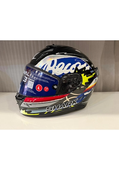 Kask Shark D-skwal 3 Streetrush Siyah Mavi Krom Siyah/mavi/krom