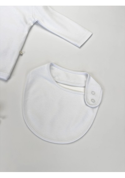 Sezgibaby Sezgi Bebek 5'li Hastane Çıkış Seti %100 Pamuk Unisex Beyaz