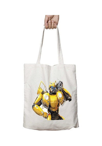 Art Hediye Transformers Bumblebee İki Taraf Kalıcı Yıkanabilir Okul Plaj Omuz Bez Çanta Çok Renkli