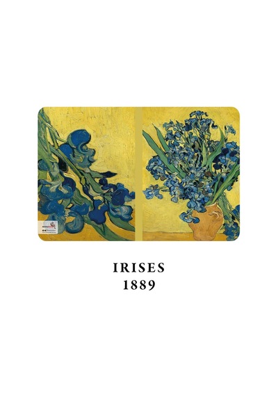 Retronote Van Gogh 4'lü Defter Seti 3, Flowers Series, Çizgisiz, 64 Sayfa, 14x21 Cm Çok Renkli