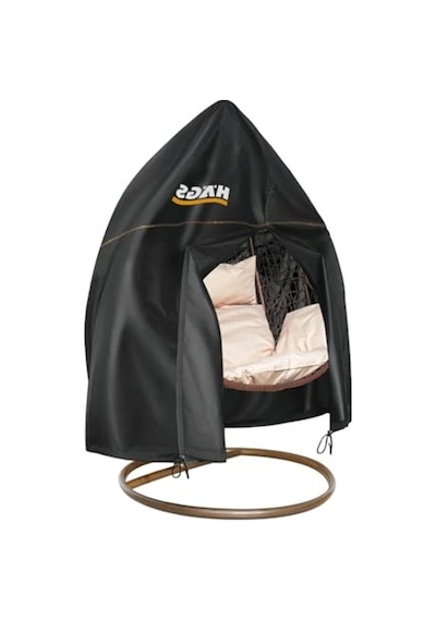 Haegs Bahçe Salıncağı Örtüsü, Rattan Salıncak Koltuk Koruma Kılıfı Brandası, Hamak Sandalye Dış Mekan Su Geçirmez Mobilyası Koruyucu Örtü - 190 X 115cm