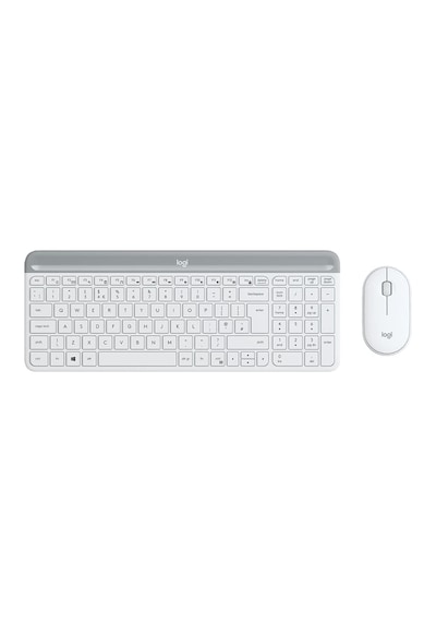 Logitech MK470 İnce Kablosuz Klavye Mouse Set Beyaz 920-009436